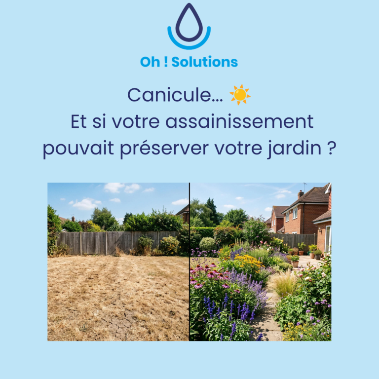 Canicule, sécheresse : et si votre assainissement contribuait à préserver votre jardin ?